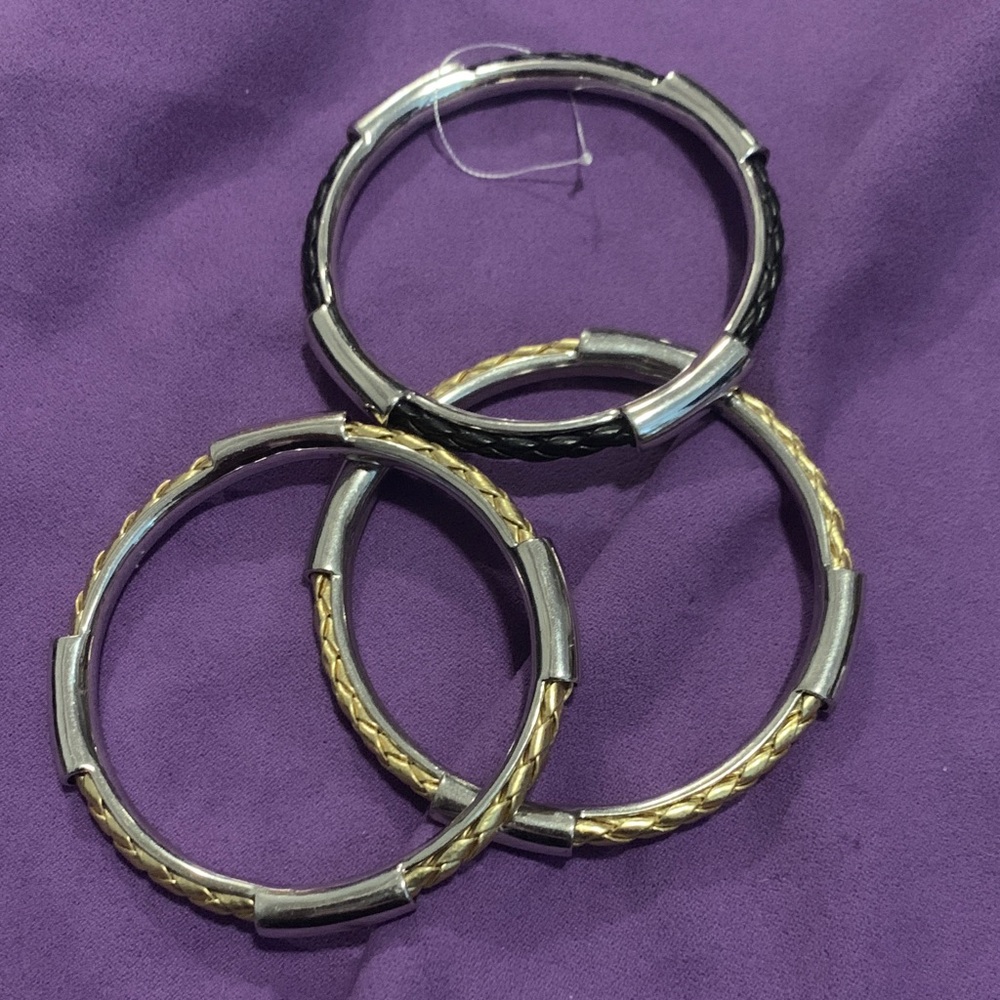 Vintage Butler Black and Gold Bracelet Set